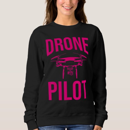 Sweatshirt Pilote De Drone Hommes Femmes Opératrice De Drone (Devant)