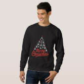 Sweatshirt Pilote de l'arbre de Noël d'avion (Devant entier)