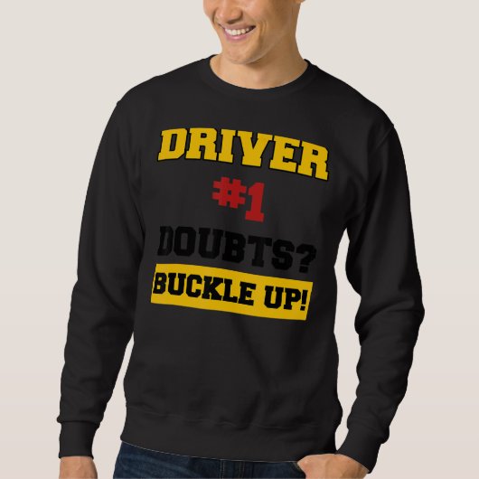 Sweatshirt Pilote de voiture de course de course de course à  (Devant)