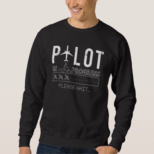 Sweatshirt Pilote en cours Humour d'avion de l'aviation pilot (Devant)