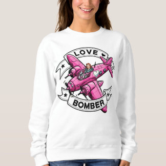 Sweatshirt Pilote Love Bomber Rose