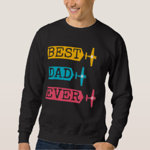Sweatshirt Pilote Papa Pilote Père Avion Pour Père Et Da
