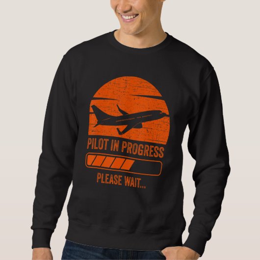 Sweatshirt Pilote pour enfants en cours de futur pilote jouet (Devant)