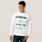 Sweatshirt Pilules de slingin pour payer les factures 2 (Devant entier)