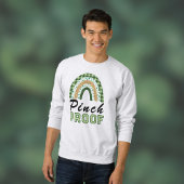 Sweatshirt Pinch Proof St Patrick's Day Green Rainbow Plaid