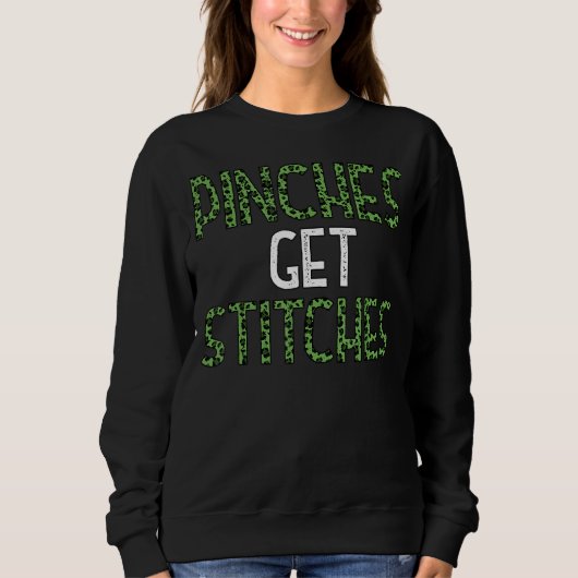 Sweatshirt Pinches Obtenez des points léopard St Patrick's Da (Devant)