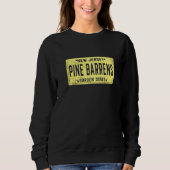 Sweatshirt Pine Barrens New Jersey Retro Permis Nj En Perte (Devant)