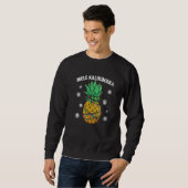 Sweatshirt Pineapple Mele Kalikimaka Hawaii  Xmas Lights Hawa (Devant entier)