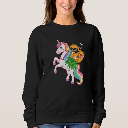 Sweatshirt Pineapple Swinger Unicorn  Swinging Lifestyle Poly (Devant)