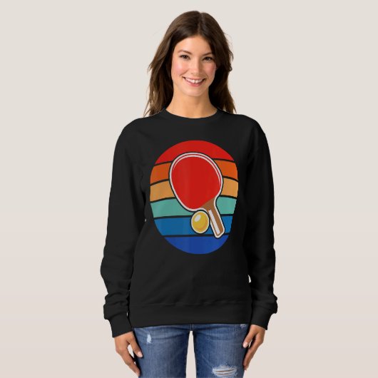 Sweatshirt Ping Ping Design Rétro Sunset Ping (Devant entier)