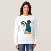 Sweatshirt Pingouin à Bowling avec Bowling (Devant entier)