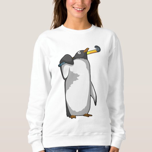 Sweatshirt Pingouin à hockey (Devant)