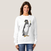 Sweatshirt Pingouin as Teacher with Pointer (Devant entier)