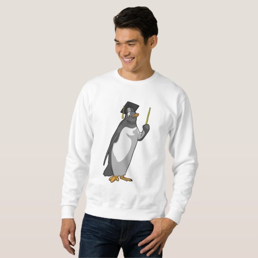 Sweatshirt Pingouin as Teacher with Pointer (Devant entier)