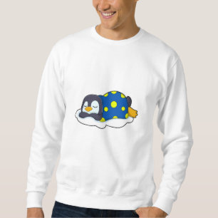 Sweatshirt Pingouin au coucher avec couverture