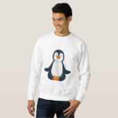 Sweatshirt Pingouin au Yoga Fitness en Assis (Devant entier)