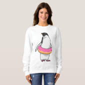 Sweatshirt Pingouin avec Donut (Devant entier)