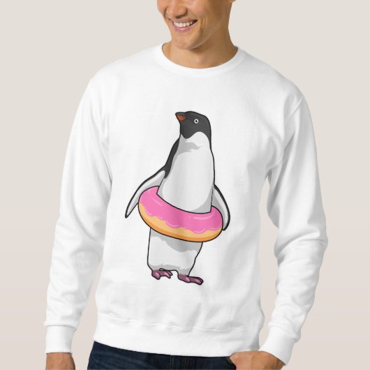 Sweatshirt Pingouin avec Donut (Devant)