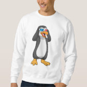 Sweatshirt Pingouin avec lunettes (Devant)