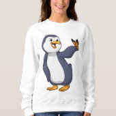 Sweatshirt Pingouin avec papillon (Devant)