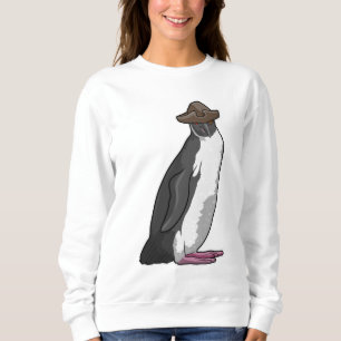 Sweatshirt Pingouin comme pirate avec Casquette