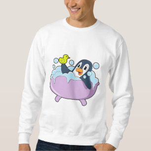 Sweatshirt Pingouin dans la baignoire avec canard