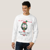 Sweatshirt Pingouin de Noël (Devant entier)