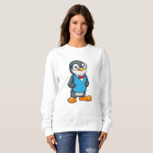 Sweatshirt Pingouin Nerd avec lunettes (Devant entier)