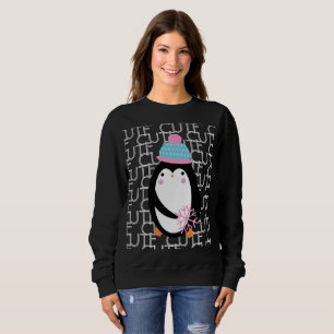 Sweatshirt Pingouin Noël mignon Flocon de neige hiver