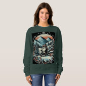 Sweatshirt Pingouin sur moteur (Devant entier)