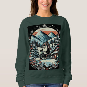 Sweatshirt Pingouin sur moteur