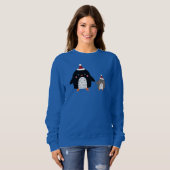 Sweatshirt Pingouins hivernaux (Devant entier)