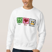 Sweatshirt Pingouins Peace Love (Devant)