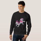 Sweatshirt Pink Husky Running (Devant entier)