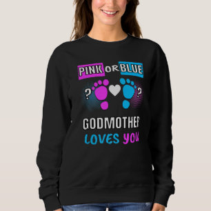 Sweatshirt Pink or Blue Godmère Vous Aime Genre Reveal Bab