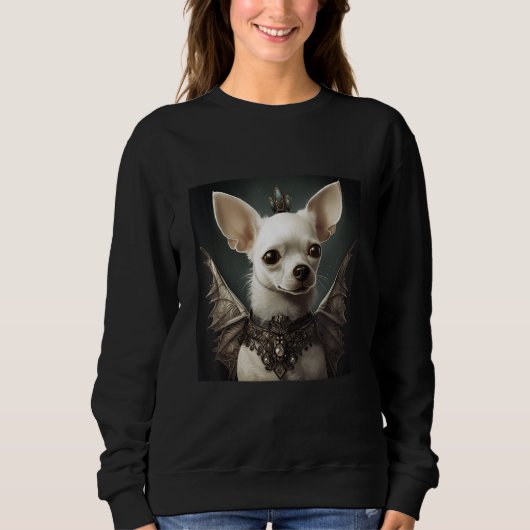 Sweatshirt PinkFluffDesigns Princesse Goth-huahua (Devant)