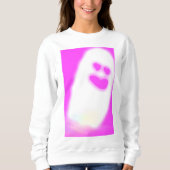 Sweatshirt Pinkoween joli fantôme (Devant)