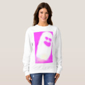 Sweatshirt Pinkoween joli fantôme (Devant entier)