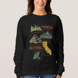 Sweatshirt Pinnacles Montagnes Vintages Randonnée California 