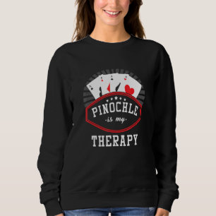 Sweatshirt Pinochle Est Mon Thérapie Ace-Ten Jeu Carte Pnuchl