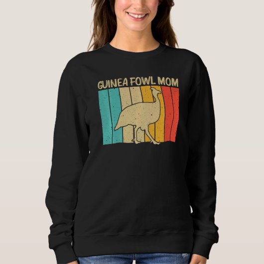 Sweatshirt Pintade pour maman mère oiseau ferme avicole (Devant)