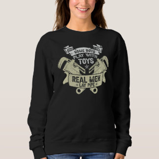 Sweatshirt Pipefitter Plomber Plumbing Véritables Hommes Pose
