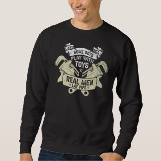 Sweatshirt Pipefitter Plomber Plumbing Véritables Hommes Pose