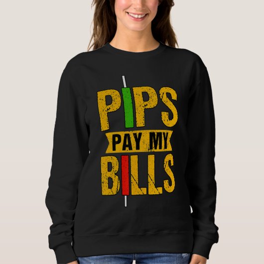Sweatshirt Pips Payer Mes Bills Blockchain Crypto Trader 1 (Devant)