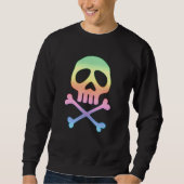 Sweatshirt Pirate de l'espace du crâne Capitaine Crossbones H (Devant)