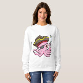 Sweatshirt Pirate de pieuvre avec patch Sabre et Oeil (Devant entier)