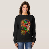 Sweatshirt Pirate Dinosaure Rex Jackolantern Halloween Effray (Devant entier)