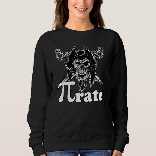 Sweatshirt Pirate Double Signification Pi 3 14 Symbole Mathém (Devant)