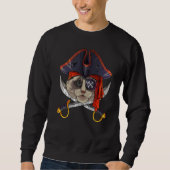 Sweatshirt Pirate Ragdoll Jolly roger Halloween Costume Croix (Devant)