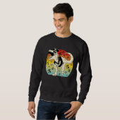 Sweatshirt Pirate Rex Dinosaur retro sunset Pie math (Devant entier)